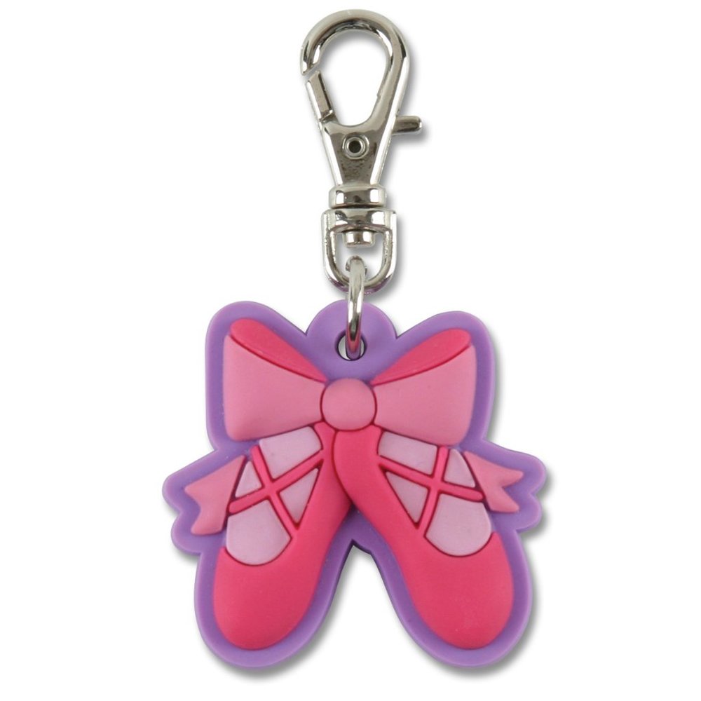 Ballet Shoes Charm Zipper Pull - Cute Gifts for Girls